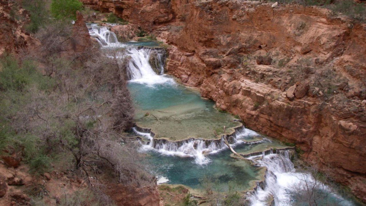Beaver Falls in Havasu Creek, Havasupai Lands