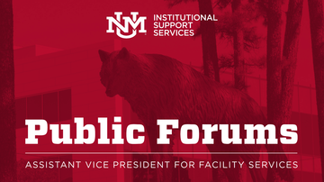 Public forums for Assistant Vice President for Facility Services finalists announced