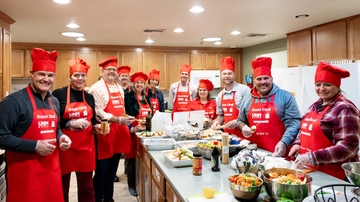 EVPFA team cooks up employee engagement opportunities through service