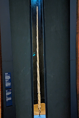 Cluny - unicorn horn on display