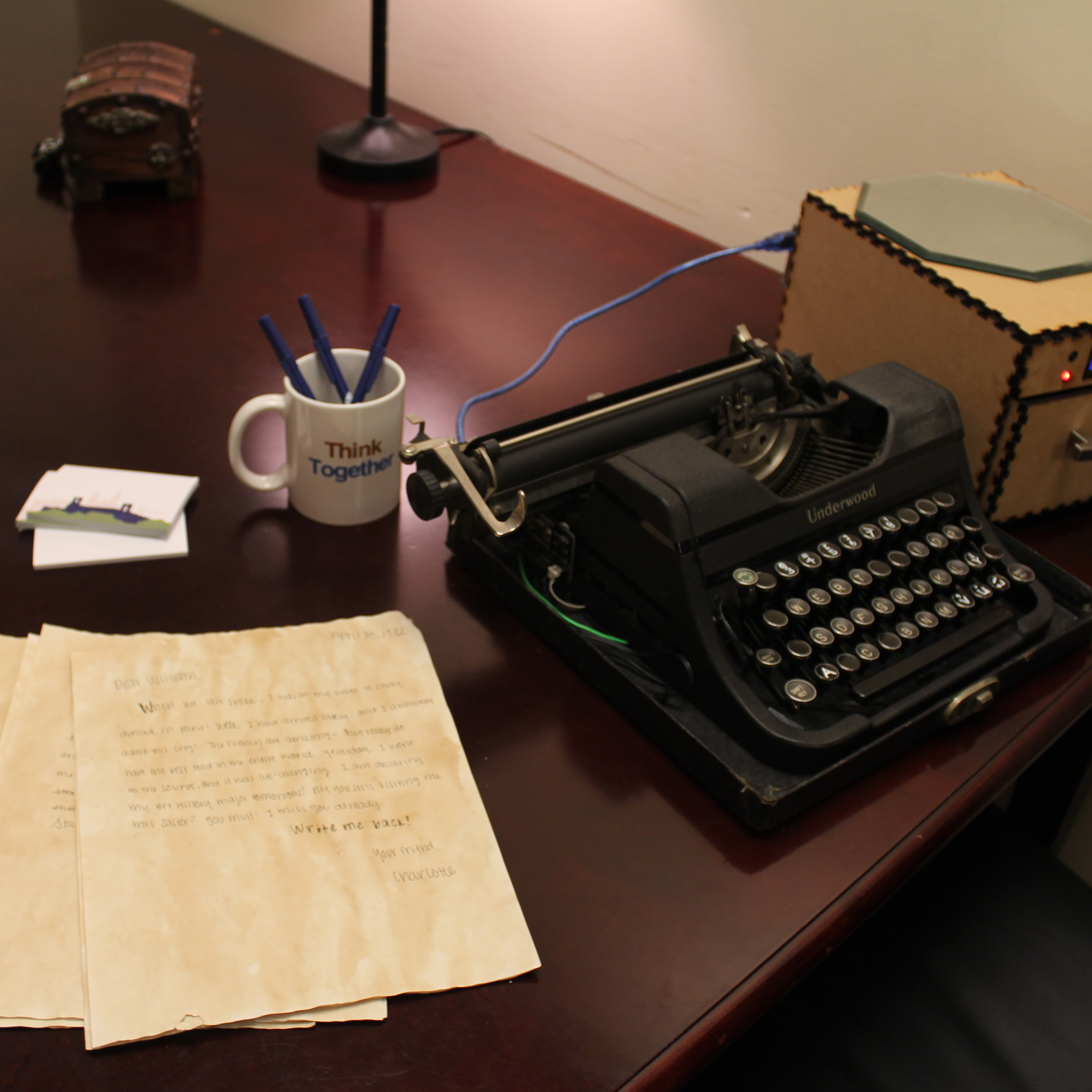 Escape room typerwriter puzzle