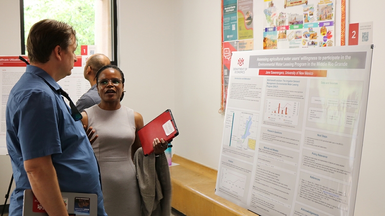 Economics student Jane Sawerengera discusses