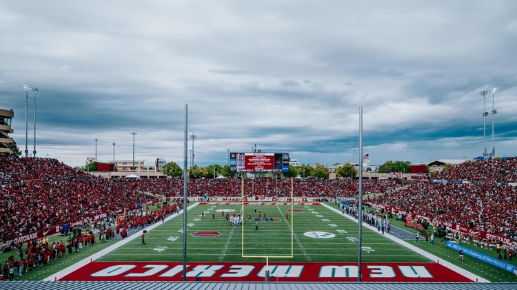 A view of the recent UNM-NMSU game from south endzone 