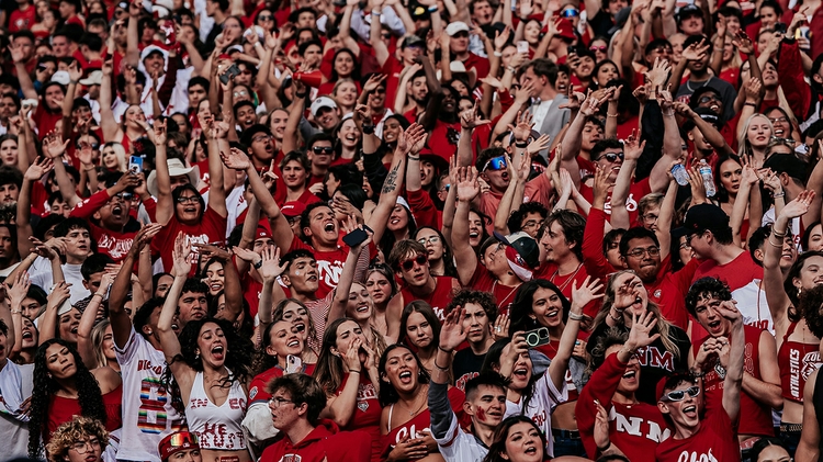The UNM student section 
