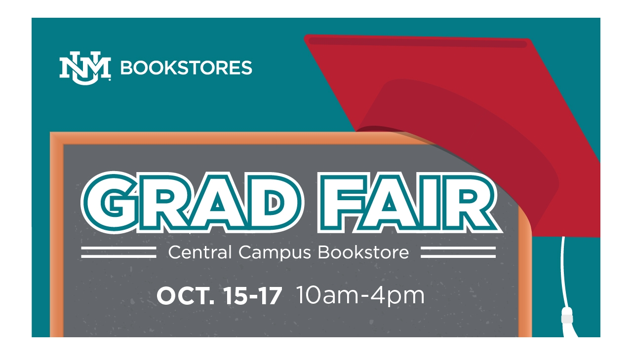 UNM Central Campus Bookstore hosts Fall Grad Fair Oct. 15–17