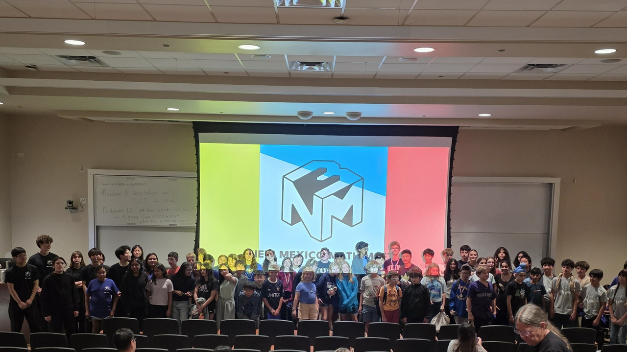 Group shot from the NM3 Math meet