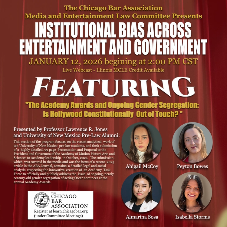 Chicago Bar Association UNM Students'  panel promo 1