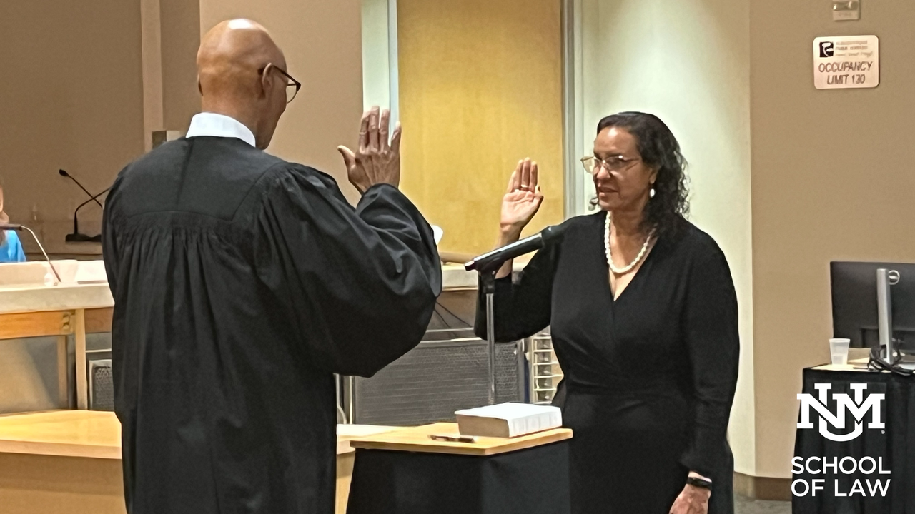 UNM School of Law professor recognized at the Roundhouse for her historic first moment