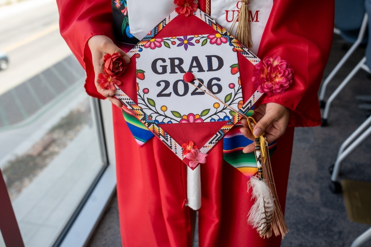 Taya's decorated cap