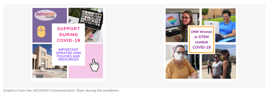 Darkness all around: a solid network built by ADVANCE before COVID allowed it to support faculty through the pandemic 