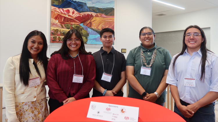 Perales (left) hosting the American Indian Business showcase