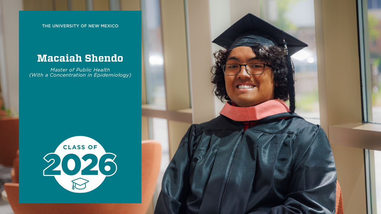Inspiring Grad: Macaiah Shendo, UNM College of Population Health
