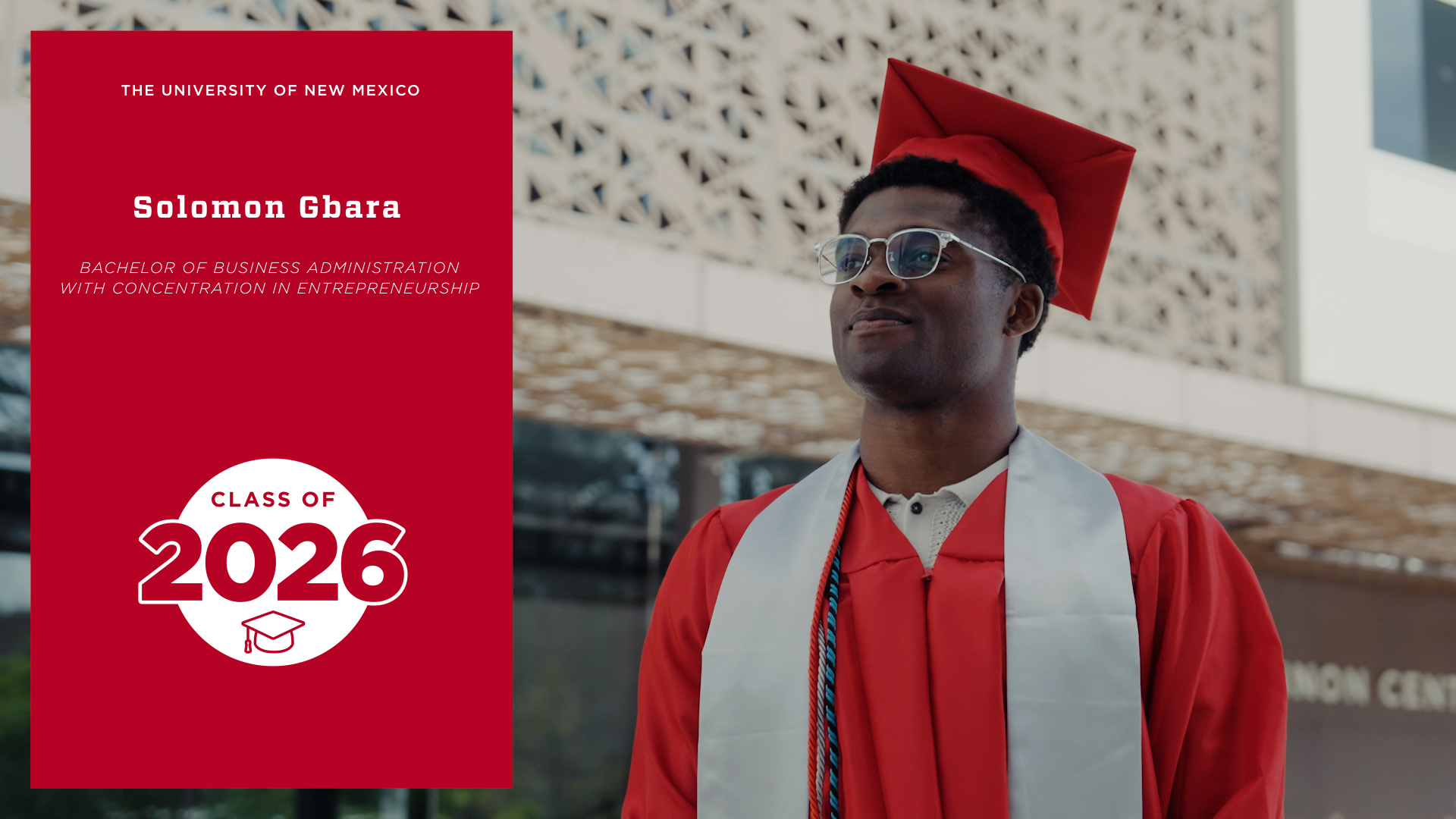 2026 Inspiring Graduate | Solomon Gbara