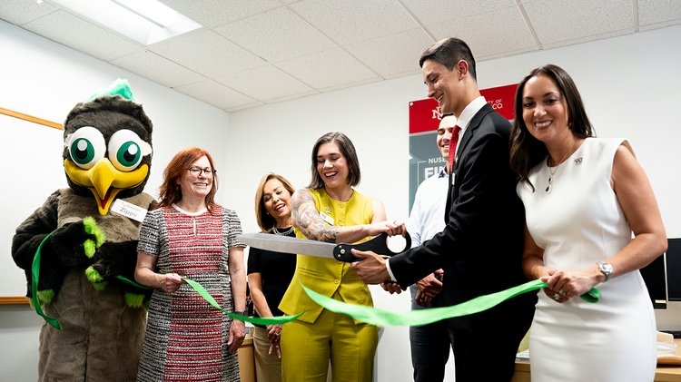 VIPs cut ribbon