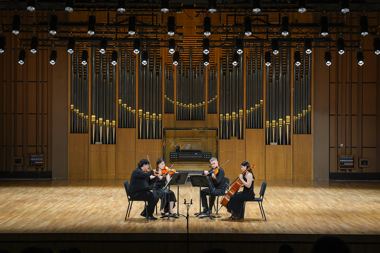 Abe Franck String Quartet playing Shostakovich String Quartet No. 8
