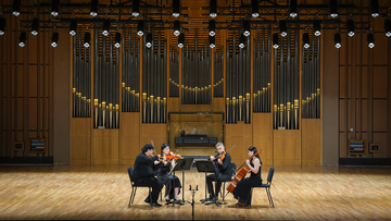 Abe Franck String Quartet playing Shostakovich String Quartet No. 8