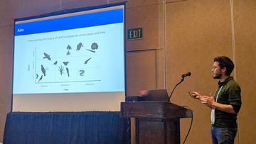 Machado-Stredel presenting