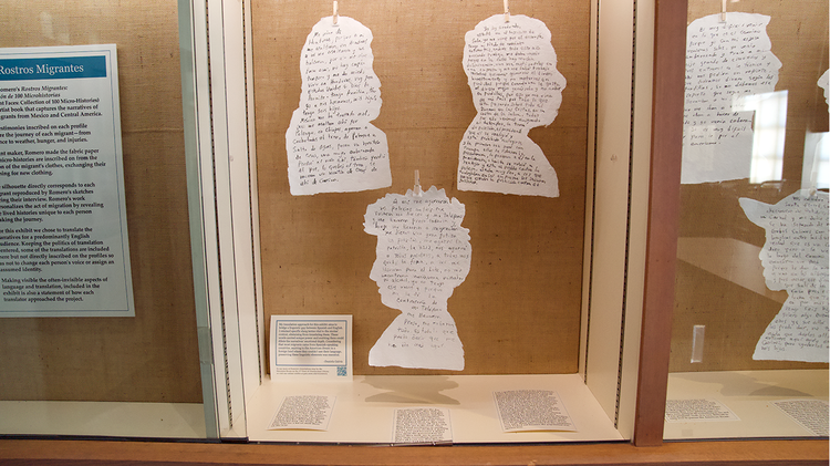 Rostros Migrantes display