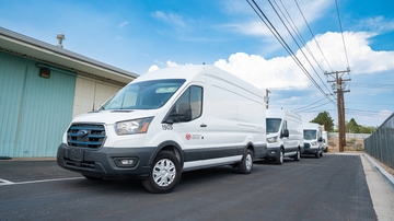 UNM has added four 2023 Ford E-Transit vans