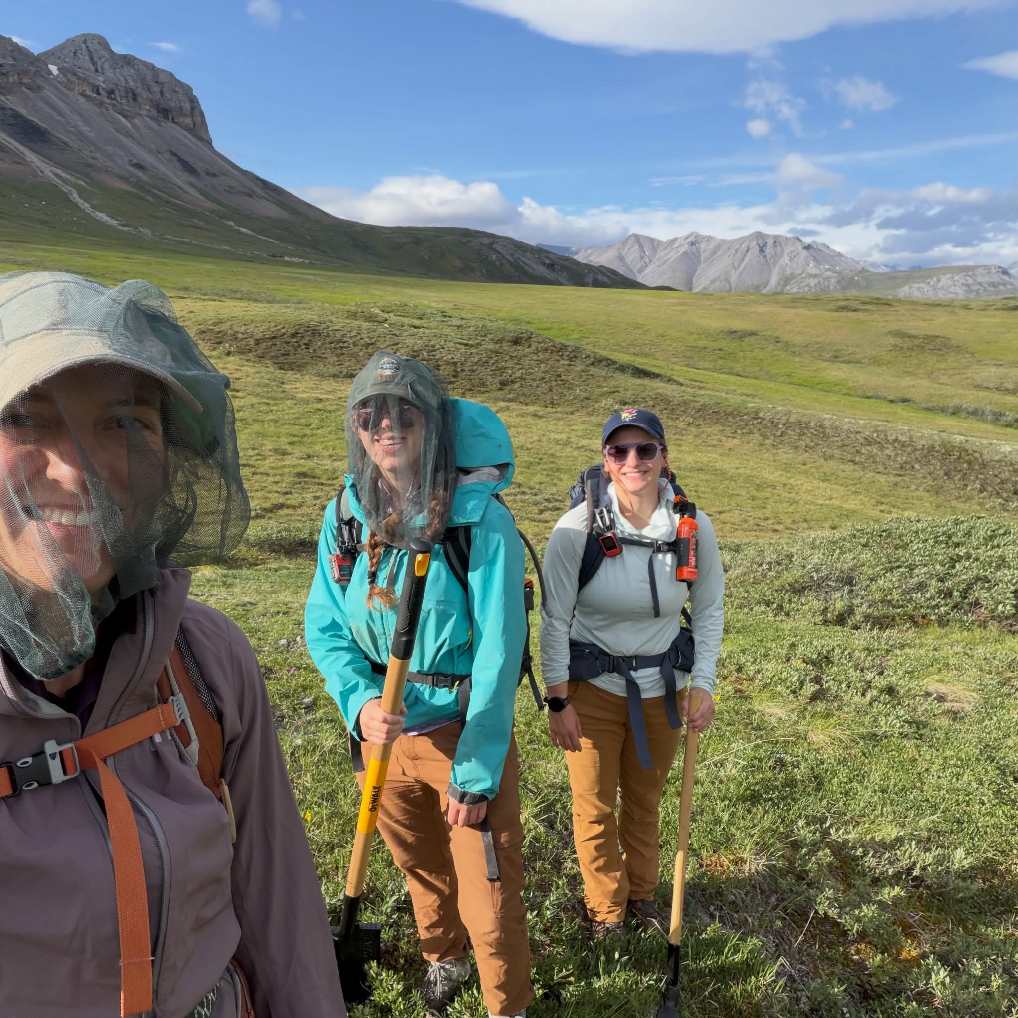 From left to right: Marisa Repasch, Misha Toor, Miranda Noonan conducing field work. IMG_7520
