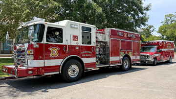 AFR July drill_fire trucks