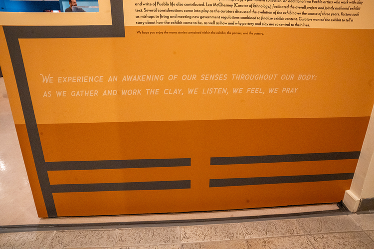 Quote from potter displayed on the wall