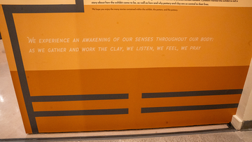 Quote from potter displayed on the wall