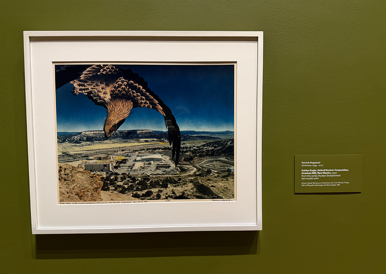 Installation view of Patrick Nagatani's photograph 