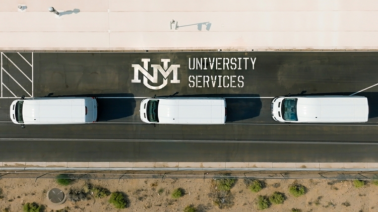 An overhead view of UNM's