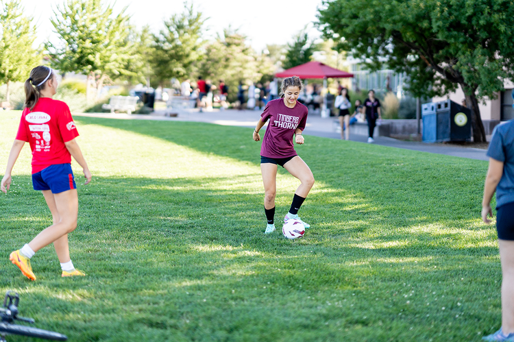 A women's soccer club sports team 