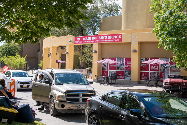 Main Housing Office is centrally located  for residence hall