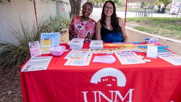 WRC staff welcoming visitors to the celebration