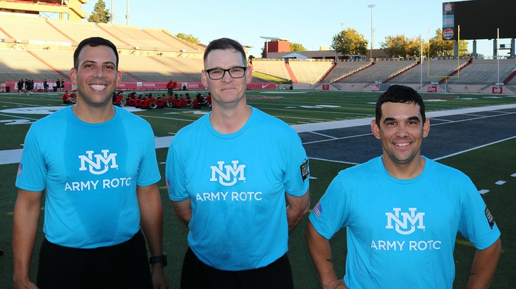 Army ROTC leaders (l. to r.)