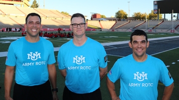 Army ROTC leaders (l. to r.)
