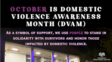 UNM brings national Domestic Violence Awareness Month campaign to campus 