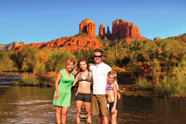 Family vacationing in Sedona