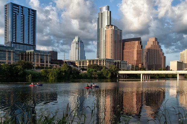 Austin skyline by Anne Worner