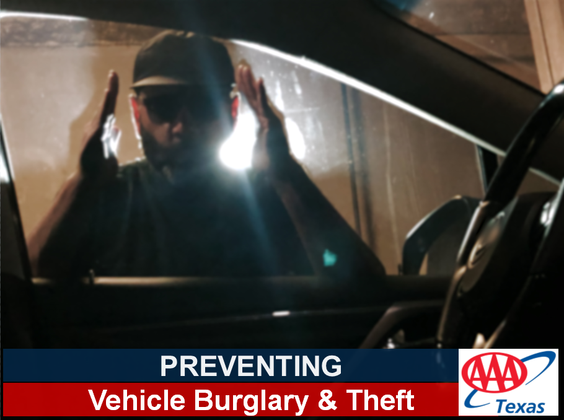 Auto Theft Man Looking In Window TX logo