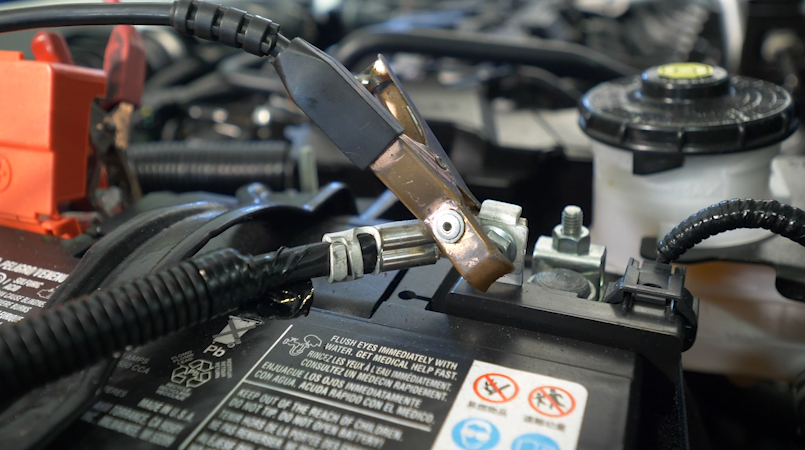 battery under hood