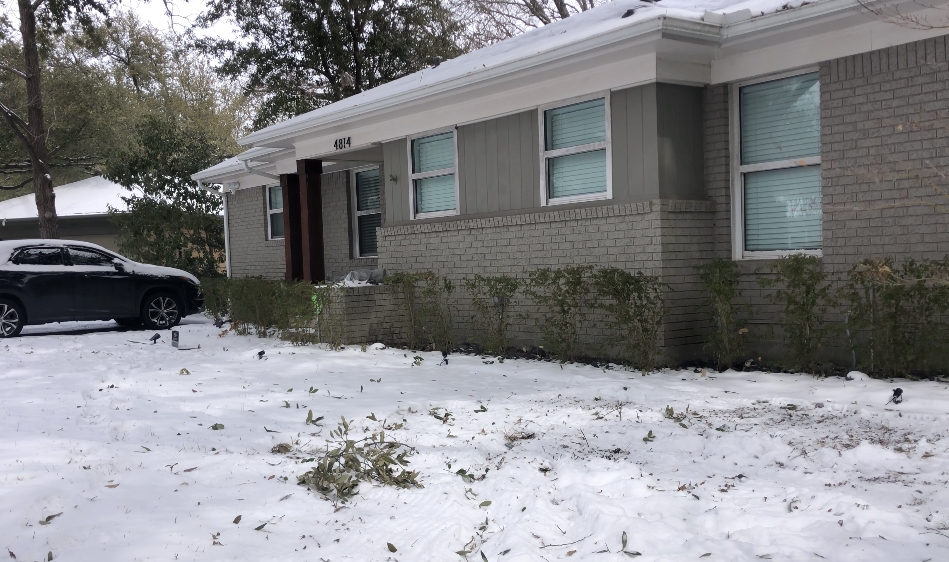 House with snow
