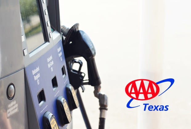 gas pump bright lights
