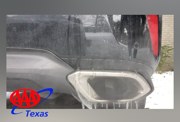 AAA TEXAS_winter vehicle exhaust