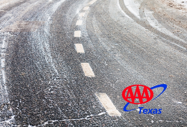 icy roadway aaa texas