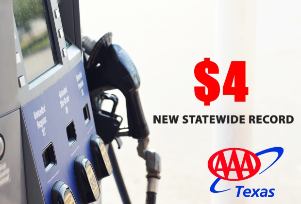 4 DOLLAR GAS -NEW TX RECORD