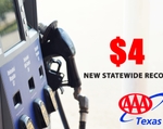 AAA Texas: Statewide Gas Price Average Reaches $4; Setting New Record as It Continues to Climb