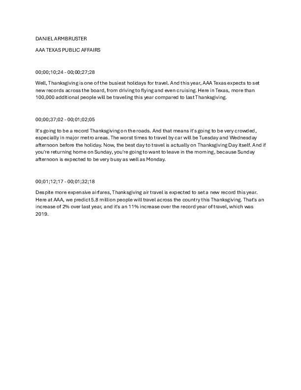 2024 Thanksgiving TX Sound Bites_Daniel Armbruster