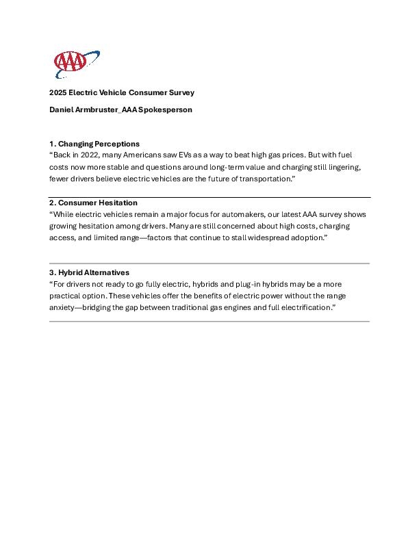 2025 ev consumer survey bites