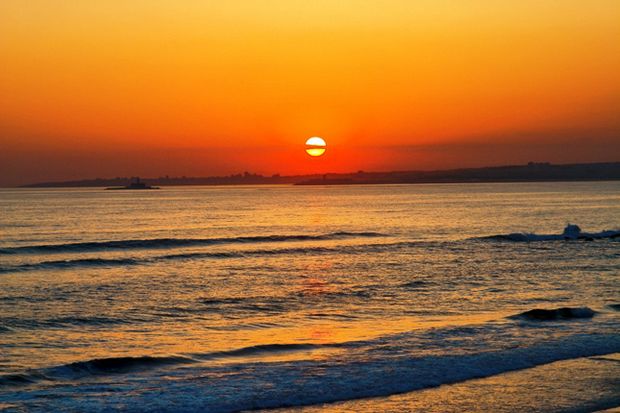 sunset at beach