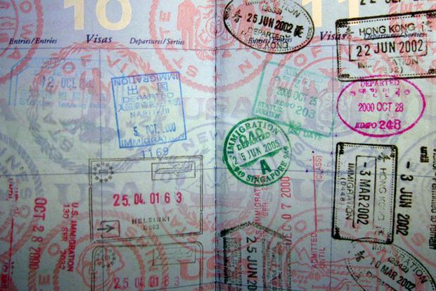 Passport stamps by Ho John Lee