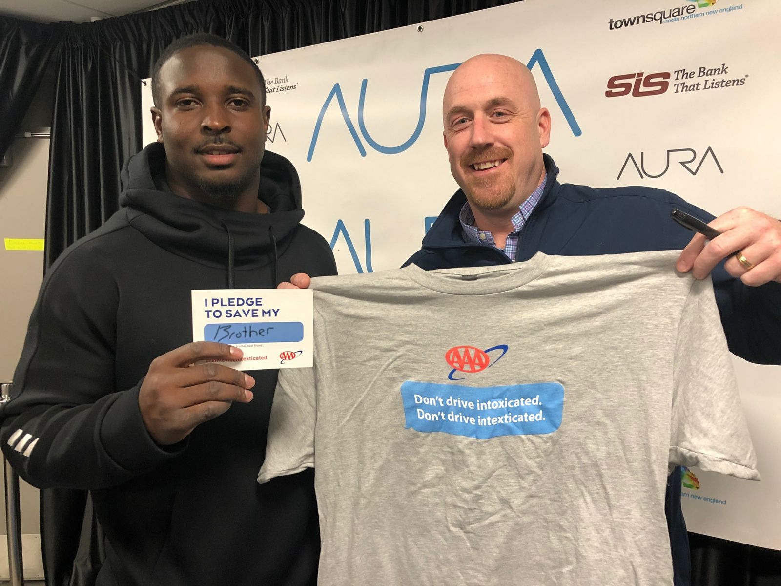 New England Patriots Sony Michel Takes the Pledge